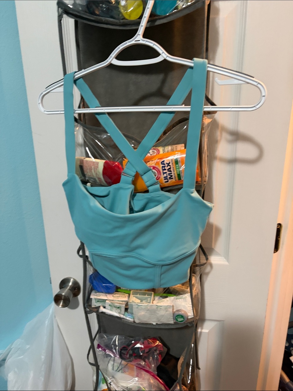POPFLEX Teal Cross-Back Hanging Organizer